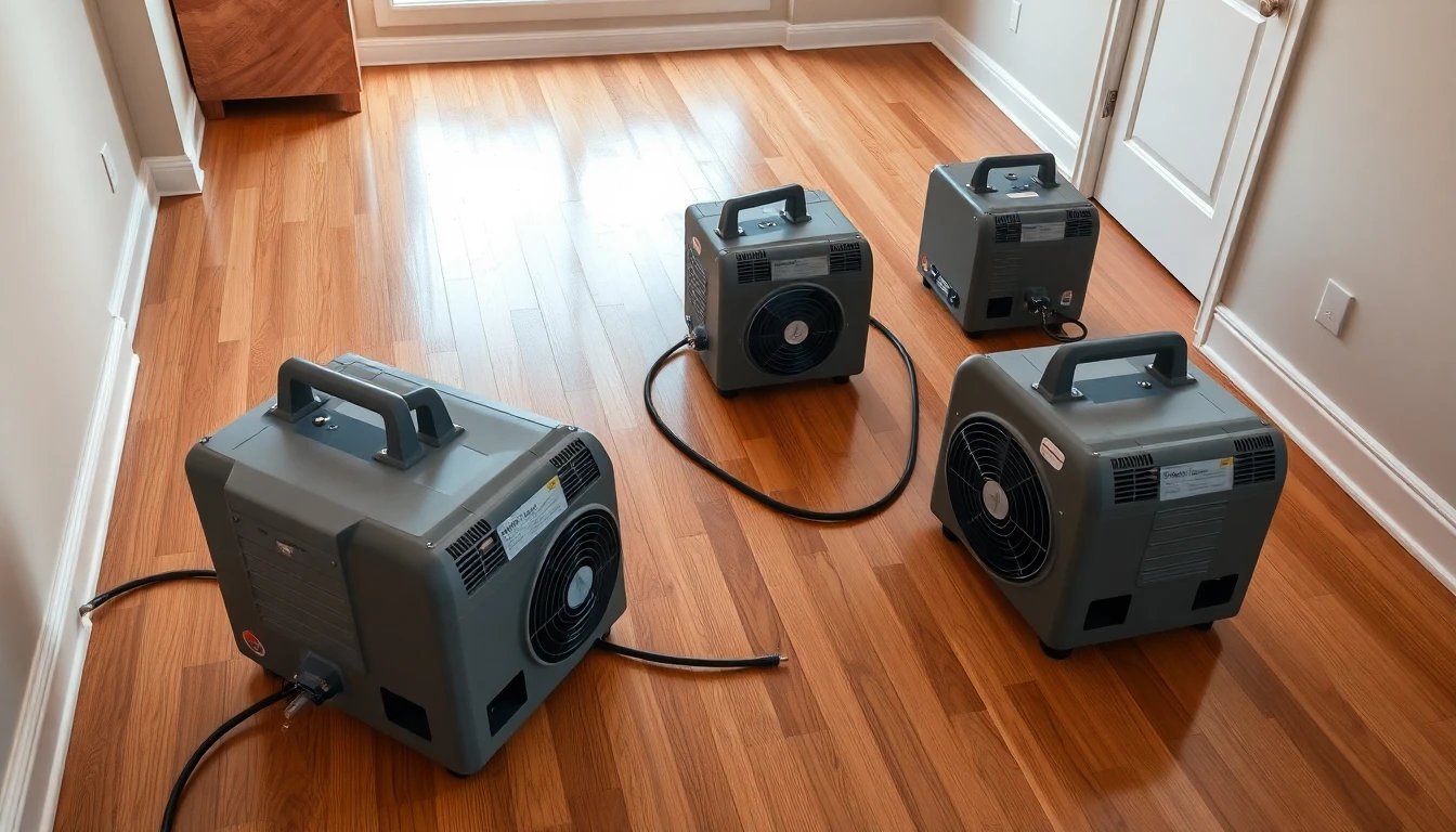 Hardwood Floor Drying